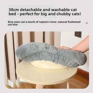 Árbol para Gatos Integrado de Madera Maciza Natural Directo de Fábrica con Casa para Gatos, Rascador Estable, Muebles para Mascotas, Venta al por Mayor OEM - Product Image 3