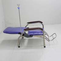 Chaise d'accompagnement médical de luxe pliable pour patient, convertible en lit d'hôpital