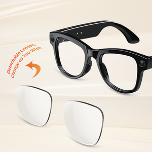 2026 AI lunettes intelligentes avec caméra 8MP HD1080P vidéo 3600mAh étui de charge Chat GPT 164 langues lunettes de traduction - Product Image 3