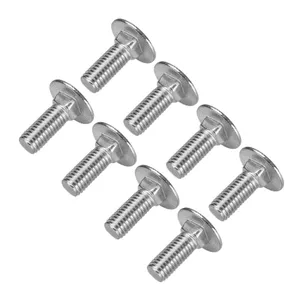 Marine Grade Fastener Supplier 18-8 Stainless Steel A2 A4 Carriage Bolt Screw and Nut round Square T Head Hex Flange Fasteners