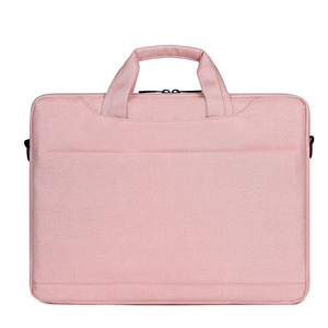 Waterproof Portable <b>Laptop</b> Bag Travel Briefcase Messenger Fashion Pink Double Shoulder Sleeve <b>Protector</b> Briefcase Pc - Product Image 4