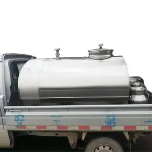 Customized 500L 1000L 2000L 3000L 5000L-20000L truck transport vehicle fresh milk transport tank Liquid transfer tank