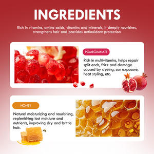 <span class=keywords><strong>Abania</strong></span> Mascarilla para el cabello natural y orgánica Etiqueta privada Tratamiento para el cabello <span class=keywords><strong>Abania</strong></span> Mascarilla para el cabello de Granada y miel - Product Image 4