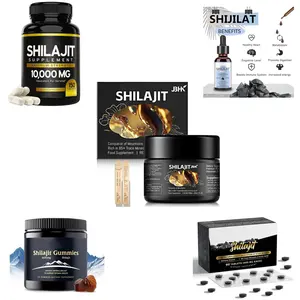 Murni 10% 50% Resin Shilajit murni bubuk ekstrak Resin curah murni asam Fulvic