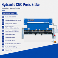 Presse plieuse CNC servo-hydraulique 220T 4000mm avec contrôleur SYNTEC 720BA pour le pliage de l'acier au carbone de 6,7 mm