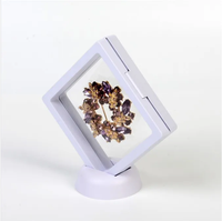 Boîte d'emballage en film PE à membrane flottante 3D en plastique 90*90mm pour pièces de monnaie et bijoux