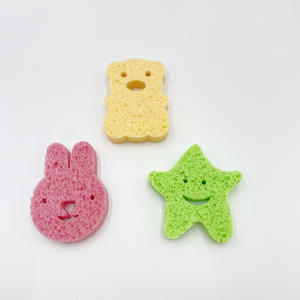 Herramienta de fregado de baño para recién nacidos de forma cuadrada, <span class=keywords><strong>esponja</strong></span> de limpieza de <span class=keywords><strong>Bob</strong></span> <span class=keywords><strong>Esponja</strong></span> de pulpa de madera para fregar barro para recién nacidos más jóvenes - Product Image 3