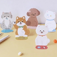 Bloc-notes mignon chat chien Kawaii, décoration, planificateur, notes adhésives, papeterie, bloc-notes, fournitures scolaires et de bureau