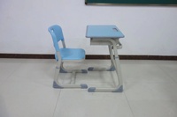 Meubles scolaires, bureau et chaise individuels pour salle de classe, réglables, en plastique et MDF, fabricant d'origine