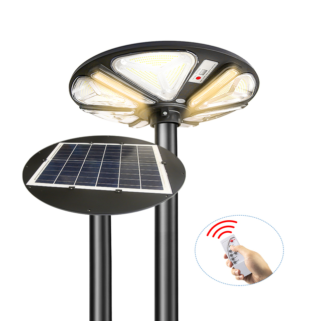 High Efficiency Waterproof Sensor Landscape Spotlights 300W 500W 1000W 1200W Garden Solar UFO Light