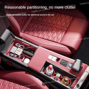 Pour <span class=keywords><strong>Audi</strong></span> A6 S6 RS6 C8 A7 S7 <span class=keywords><strong>RS7</strong></span> 4K8 2019-2025, coussin en silicone pour panneau de commande central de voiture, coussin en silicone pour porte-gobelet de commande central - Product Image 2