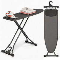 Planche à repasser compacte en gros avec tapis en silicone, planche à repasser pliable avec housse résistante à la chaleur, réglable en hauteur sur 7 positions