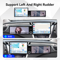 Écran radio MOOKAKA 13,1+12,3 pouces pour Nissan Murano 2015-2019, Android 15, navigation GPS, stéréo, CarPlay sans fil, Plug & Play