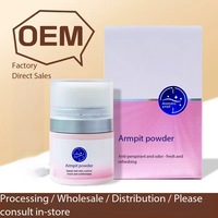 Poudre parfumée axillaire 10g – Poudre anti-transpirante douce pour le contrôle de la transpiration des aisselles et des odeurs corporelles désagréables