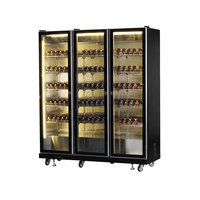 Réfrigérateur commercial à refroidissement par air pour boissons et bières, 1650L, 4 portes, pour supermarchés et bars