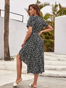 Robe élégante pour femmes, imprimé vintage Hsd <span class=keywords><strong>Good</strong></span> <span class=keywords><strong>Omens</strong></span>, style cami, motif floral délicat, robes décontractées Hsd - Product Image 4