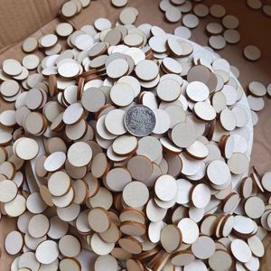 Planches en bois rondes et carrées en tilleul, fournitures d'artisanat pour projets DIY faits à la main, pyrogravure et peinture, épaisseur 4 mm - Product Image 3