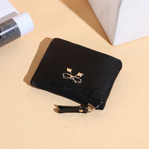 กระเป๋าใส่เหรียญ<span class=keywords><strong>หนัง</strong></span> PU หรูหราขนาดเล็กพร้อมกระเป๋าเก็บเงินสดของผู้หญิงกระเป๋าใส่บัตรเครดิตแบบนุ่มใส่เหรียญ - Product Image 4