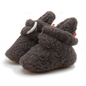 Bottes courtes d'hiver chaudes en fourrure sherpa pour bébés et tout-petits, 13 cm - Product Image 4