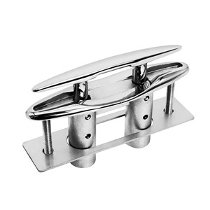 Étrier encastré en acier inoxydable 316 de qualité marine, poli miroir, pour bateaux et yachts - Product Image 2