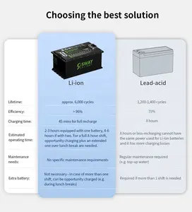 I-SWAY su misura ciclo profondo 36V 48V 72V 100ah 150ah 200ah batteria al litio per golf cart RV camper LiFePO4 batterie