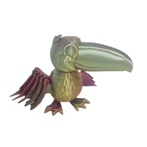 Jouets éducatifs articulés flexibles en forme d'animaux imprimés en 3D, miniatures et mignons, pour enfants, cadeaux originaux et de collection - Product Image 2