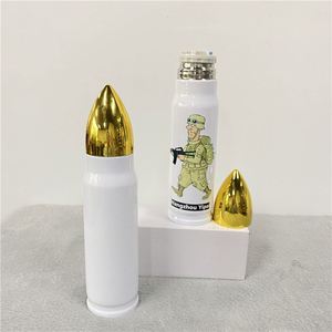 17Oz 500Ml <b>Thermos</b> Flask Outdoor Bullet <b>Bottle</b> Vacuum Insulated Water Tumbler for White Sublimation Transfer - Product Image 3