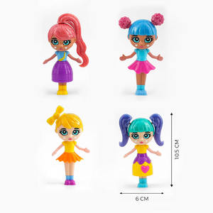 16 Estilos de Lindas Muñecas Coleccionables en Caja Ciega con Bloques de Construcción, Decoración de Peinado Rosa y Azul, Diseño de Vestido y Falda - Product Image 2