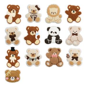 <b>Cute</b> Chenille Animal <b>Bear</b> Embroidery Iron on <b>Bear</b> Patches - Product Image 1