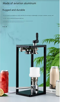 Boîtes en plastique transparentes à ouverture manuelle avec couvercle à anneau pour eau, café, lait, soda, jus, boissons gazeuses, eau minérale, tequila, thé