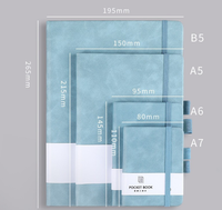 Vente en gros de carnets de poche A6 en PU avec sangle élastique, livre Meomo, logo personnalisé, cadeau promotionnel