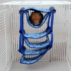 Cuccia Invernale Morbida in Tessuto Multistrato Ecologico per Piccoli Animali Domestici, Giocattolo <span class=keywords><strong>da</strong></span> Appendere per Gabbia, Rimovibile e Lavabile, per Criceti e Porcellini d'India - Product Image 4