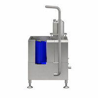 Laveuse de chaussures industrielle compacte pour le nettoyage des semelles et des empeignes des chaussures d'usine alimentaire