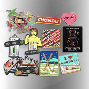 Aimant de réfrigérateur personnalisé en alliage de zinc durable avec logo imprimé en sérigraphie - Design de dessin animé mignon, cadeaux promotionnels personnalisés - Product Image 3