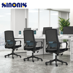 Chaise de bureau ergonomique Sinonis Executive, dossier haut en mesh, pivotante, pour conférence - Product Image 3