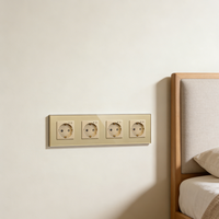 Interrupteur intelligent Matter à commande vocale + fonction variateur 1 Gang 220V Norme UE 16A Réglage précis de la luminosité