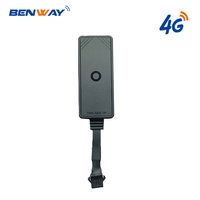 Benway BW03A Mini Rastreador GPS GLONASS 4G Integrado para Auto/Moto, Rastreo en Tiempo Real, Alerta de Exceso de Velocidad, Recargable, 1 Año
