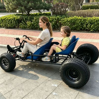 Kart électrique familial à deux places Longwise 500/800W, essence en option, buggy tout-terrain, vitesse maximale de 50 km/h, frein à disque hydraulique