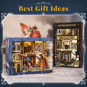 Minicity Book Nook, Kit de Rompecabezas 3D de Madera para Adultos y Adolescentes, Miniatura para Decoración de Estanterías, Regalo (Napoleón) - Product Image 6