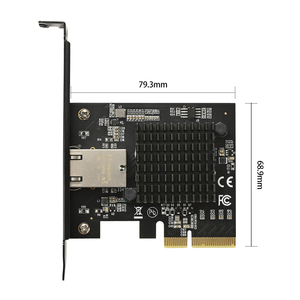 Carte réseau interne IOCREST 10 Gbps AQC113 PCI X4 à port unique RJ45, certifiée Ethernet, filaire, LAN, compatible Win10/11, carte LAN 10G - Product Image 5