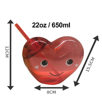 Gourde transparente mignonne pour enfants de 20 oz, sans BPA, en plastique transparent, avec motif de capybaras et cordon.