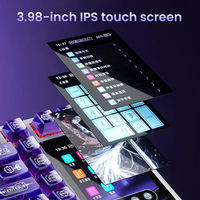 Keyboard Gaming Mekanik AULA L99 Wireless dengan Layar Sentuh, Keyboard Gaming Tri-mode, Keyboard Gaming RGB yang Dapat Diprogram, Laris Terjual
