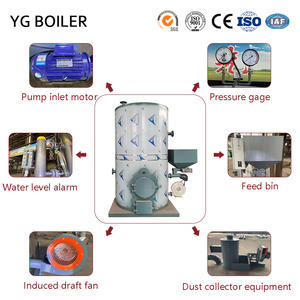 YG LHG 60 HP 수직 바이오매스 화재 튜브 증기 발생기 보일러 조립식 빔 경화 콘크리트 부품 경화 연료 - Product Image 6