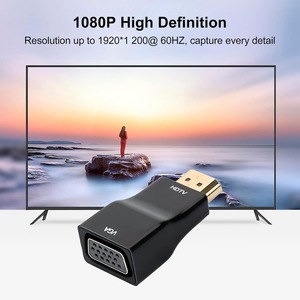 Adaptateur convertisseur <span class=keywords><strong>HDMI</strong></span> vers VGA en gros de l'usine Zong, 1080P mâle vers <span class=keywords><strong>femelle</strong></span>, <span class=keywords><strong>cordon</strong></span> adaptateur <span class=keywords><strong>HDMI</strong></span> vers VGA - Product Image 1