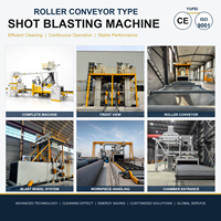 Machine de sablage à convoyeur à rouleaux pour poutres en acier type H Q6920 – Préparation de surface, décapage de rouille