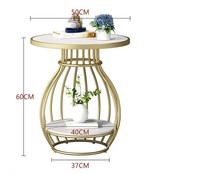 Table console en fer de style européen |   Table d'appoint moderne et compacte pour salon et chambre à coucher
