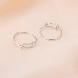 Minimalist Stainless Steel <b>Ring</b> Geometric Design <b>Adjustable</b> Unisex Fashion Jewelry Gift Yiwu Origin YM-0088 - Product Image 3