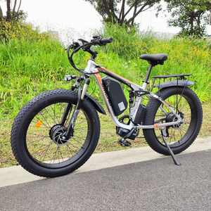 לנו מלאי משלוח חינם מנוע כפול אופניים חשמלי 2000w 48v 22.4ah מהיר מהירות שומן צמיגי אופניים חשמליים מתלה - Product Image 6