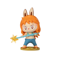 100% Original POP MART ONE Pi Ece labubu Poupée en PVC Conçue en Collaboration Boîte Mystère Boîte Surprise Jouets Luffy Roronoa Zoro