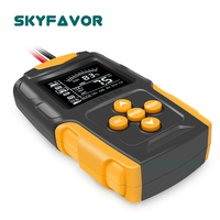 Probador de Baterías de Plomo-Ácido AGM Auto GEL Universal 12V 24V para Camiones, Motocicletas y Automóviles, Analizador de Resistencia Interna y CCA